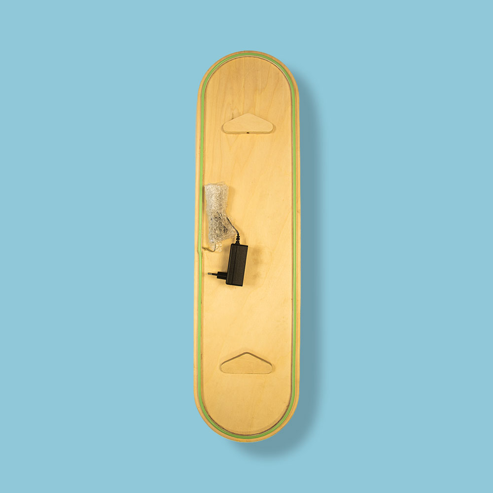 Tablas decorativas de tipo skateboard.